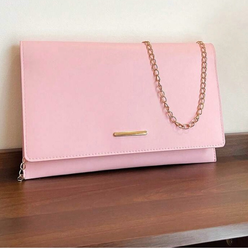 Elegant Pink Clutch Bag